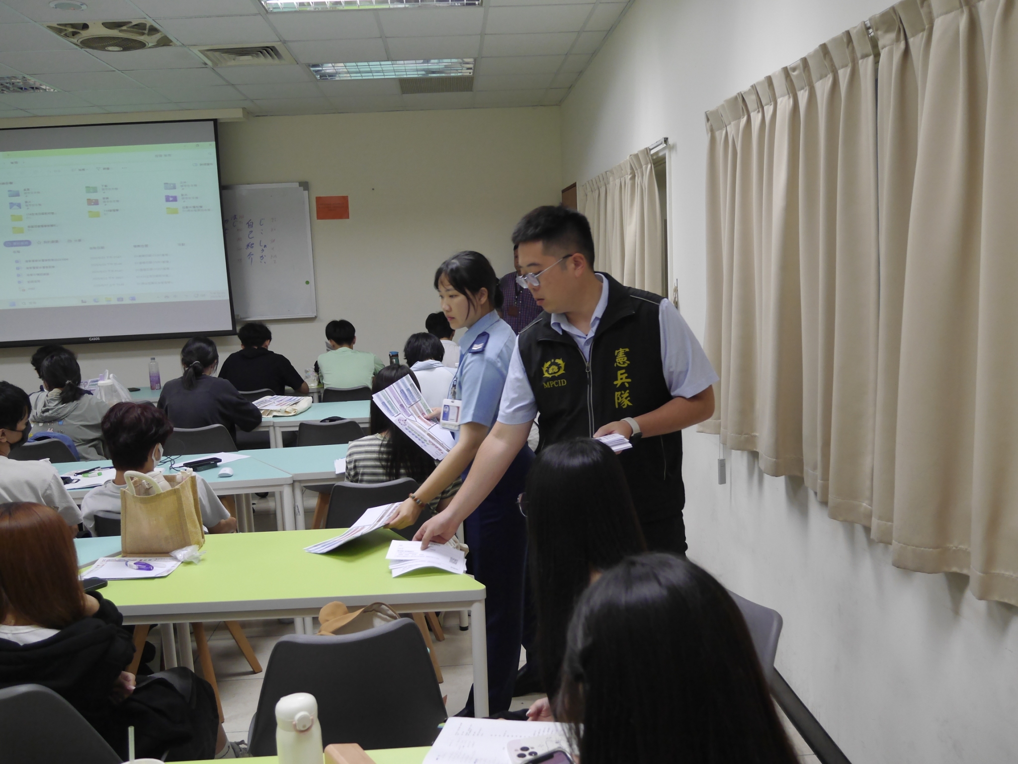 005.明新科技大學23日各系ROTC招生宣導情形