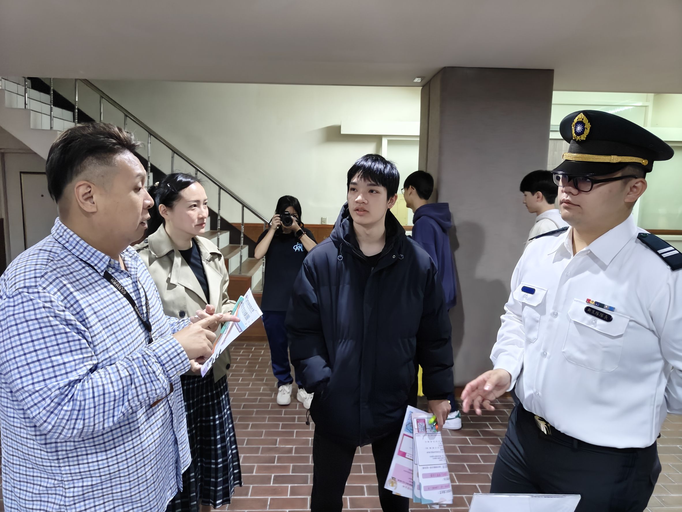 05.本次活動納編本校ROTC同學王鈺凱(智光畢業)招募作業，以現身說法詳盡說明，增加同學就讀本校意願