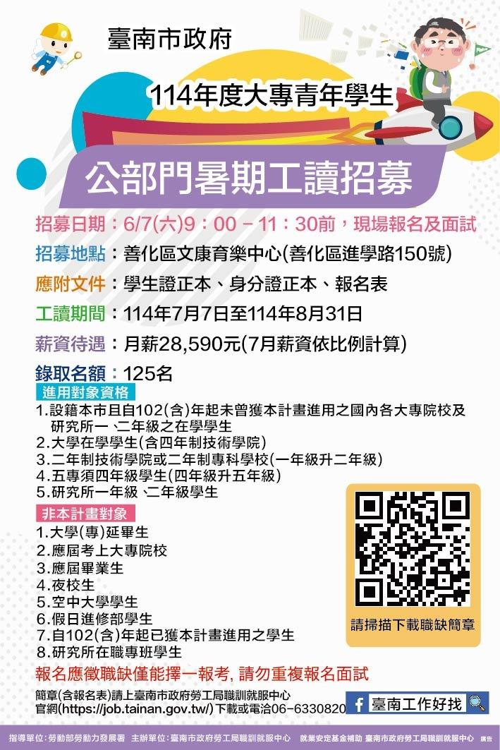臺南市政府勞工局職訓就服中心